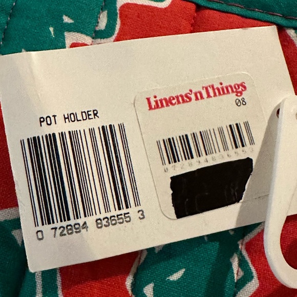 Vintage John Ritzenthaler Co Christmas Pot Holder & Oven Mitt - NWT - Picture 7 of 11